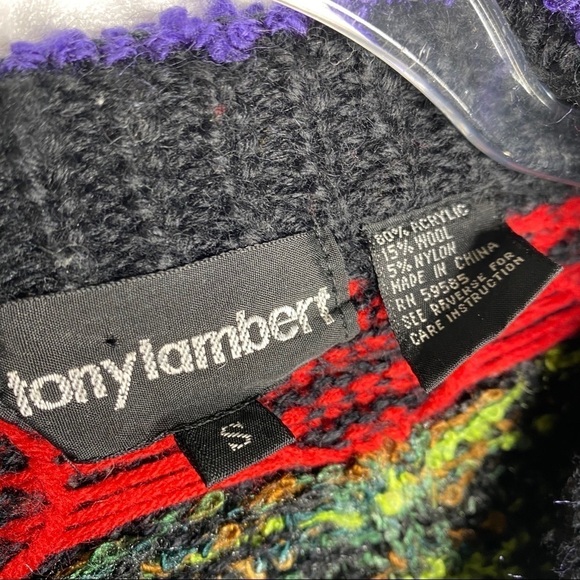 Colourful Vintage Tony Lambert Cardigan - Picture 5 of 13